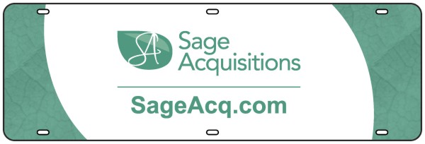 Sage Acquisitions Sign Rider, 24 GA Steel 6h x 18w