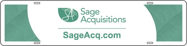  Sage Acquisitions Sign Rider, .090 Polyethylene 6h x 24w