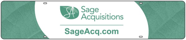 Sage Acquisitions Sign Rider, 24 GA Steel 6h x 28w
