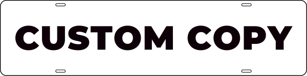 Custom Sign Rider, 6h x 24w, Steel