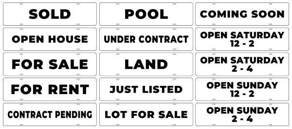 Message Sign Riders, 6h x 24w, Steel