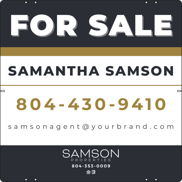 Agent For Sale Sign Panel DF, 24h x 24w, 3mm aluminum composite