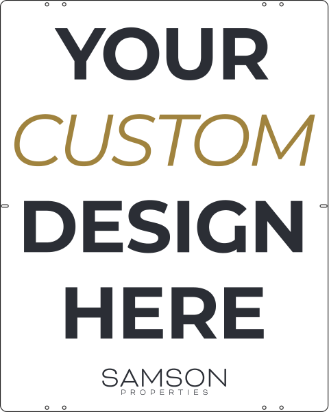 Your Design Here Sign Panel DF, 30h x 24w, 3mm aluminum composite
