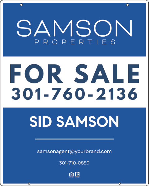 Hanging Agent For Sale Sign Panel, 30h x 24w, 3mm aluminum composite